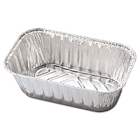 HFA Aluminum Baking Pan, #1 Loaf, 1 lb Capacity, 5.72 x 3.31 x 2.03,  200/Carton (31730)
