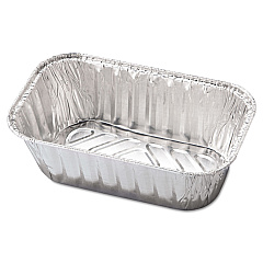 HFA Aluminum Baking Pan, #1 Loaf, 1 lb Capacity, 5.72 x 3.31 x 2.03,  200/Carton (31730)