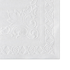 Hoffmaster Classic Embossed Straight Edge Placemats, 10 x 14, White, 1,000/Carton (601SE1014)