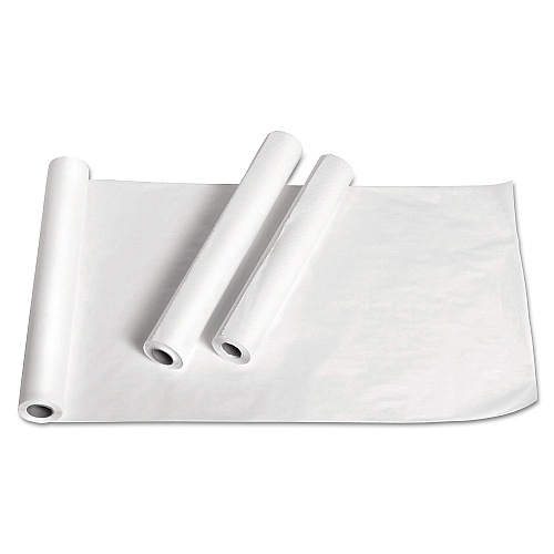 Medline Exam Table Paper, Deluxe Crepe, 18" x 125 ft, White, 12 Rolls/Carton (NON24324)