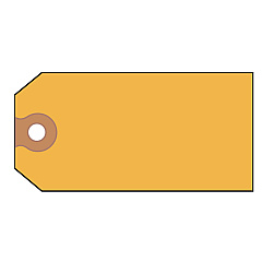 Avery Unstrung Shipping Tags, 11.5 pt. Stock, 4.75 x 2.38, Yellow, 1,000/Box (12325)