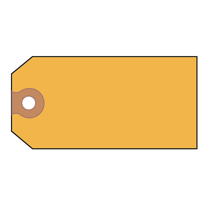 Avery Unstrung Shipping Tags, 11.5 pt. Stock, 4.75 x 2.38, Yellow, 1,000/Box (12325)