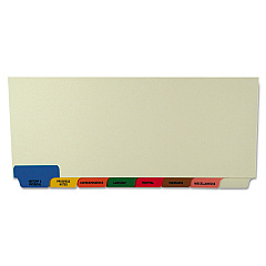 Tabbies Bottom Tab Medical Chart Divider Sets, 8-Tab, Assorted Medical, 11.38 x 8.5, Manila, 40 Sets (54500)