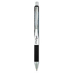 Zebra Z-Grip Flight Ballpoint Pen, Retractable, Bold 1.2 mm, Black Ink, White Barrel, 12/Pack (21910)