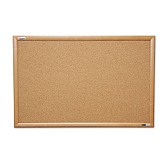 AbilityOne 7195012182026 SKILCRAFT Quartet Cork Board, 36 x 48, Oak Frame