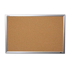 AbilityOne 7195014840010 SKILCRAFT Quartet Cork Board, 36 x 48, Anodized Aluminum Frame