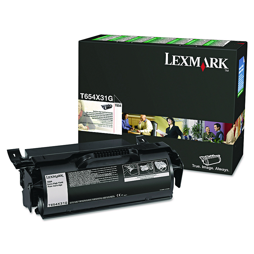 Lexmark T654X31G Return Program Extra High-Yield Toner, 36,000 Page-Yield, Black