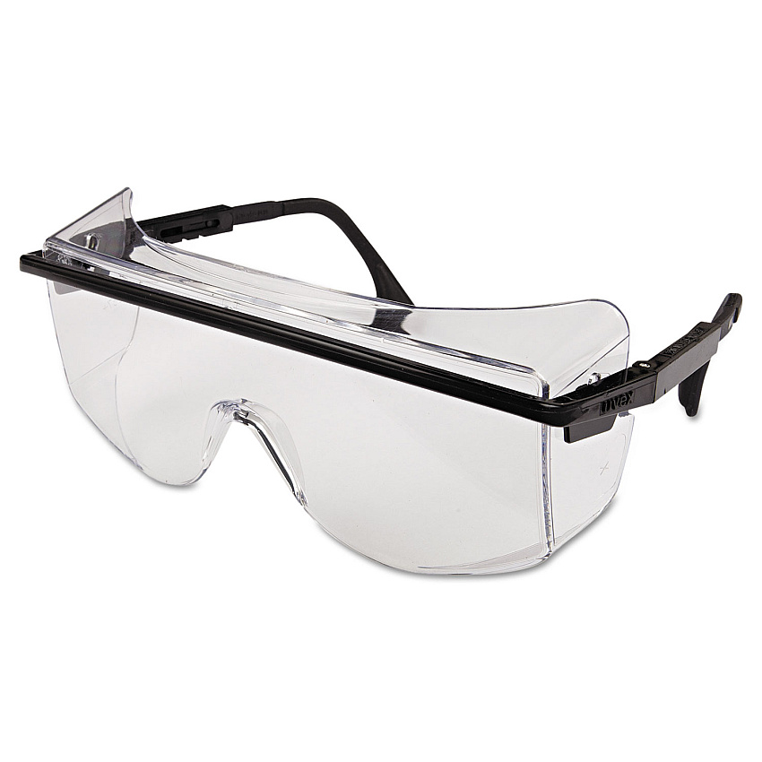 Honeywell Uvex Astro OTG 3001 Safety Spectacles, Black Frame (S2500C)
