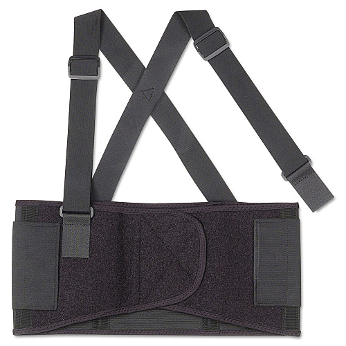 ergodyne ProFlex 1650 Economy Elastic Back Support Brace, Large, 34" to 38" Waist, Black (11094)