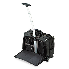 Kensington Contour Rolling Laptop Case, Fits Devices Up to 17", Ballistic Nylon, 17.5 x 9.5 x 13, Black (62348)
