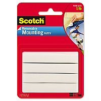 Scotch Adhesive Putty, Removable, 2 oz (860)