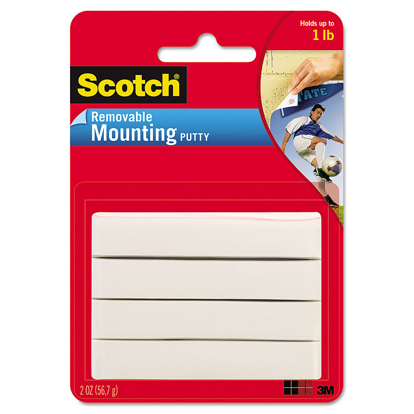 Scotch Adhesive Putty, Removable, 2 oz (860)