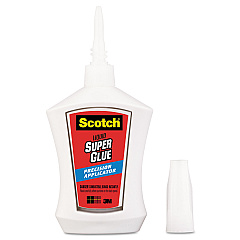 Scotch Super Glue with Precision Applicator, 0.14 oz, Dries Clear (AD124)