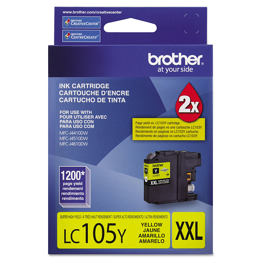 Brother LC105Y Yellow Ink Cartridge