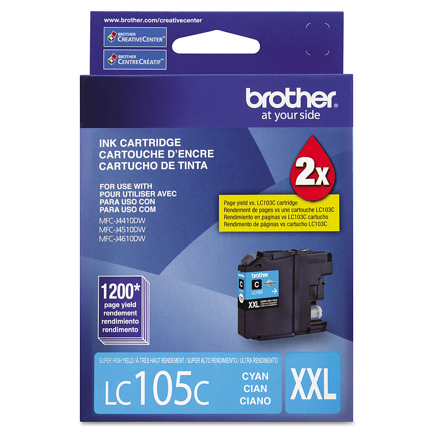 Brother LC105C Cyan Ink Cartridge