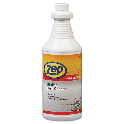 Zep Professional Alkaline Drain Opener Quart Bottle (1041423EA)