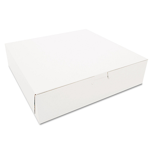 SCT Tuck-Top Bakery Boxes, 10 x 10 x 2.5, White, 250/Carton (0969)