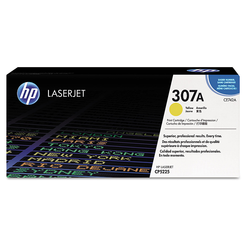HP CE742A Yellow Toner Cartridge