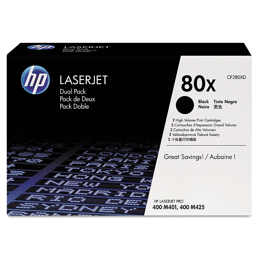 HP CF280XD Black Toner Cartridge Dual Pack