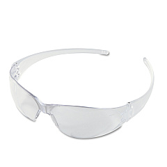 MCR Safety Checkmate Wraparound Safety Glasses, CLR Polycarbonate Frame, Coated Clear Lens (CK110)