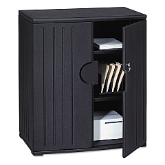 Iceberg Rough n Ready Storage Cabinet, Two-Shelf, 36 x 22 x 46, Black (92561)