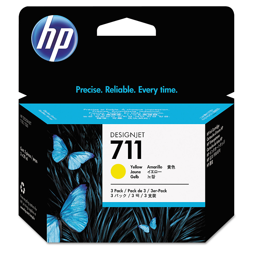 HP CZ136A Yellow Ink Cartridge 3-pack