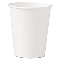 Dart Polycoated Hot Paper Cups, 10 oz, White, 50 Sleeve, 20 Sleeves/Carton (370W)