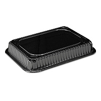 HFA Plastic Dome Lids, Fits 1 lb Oblong Pan, Clear, 1,000/Carton (2059DL)