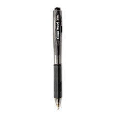 Pentel WOW! Ballpoint Pen Value Pack, Retractable, Medium 1 mm, Black Ink, Black Barrel, 36/Pack (BK440ASWUS)