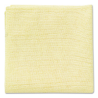 Rubbermaid Commercial Microfiber Cleaning Cloths, 16 x 16, Yellow, 24/Pack (1820584)