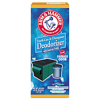 Arm & Hammer Trash Can and Dumpster Deodorizer with Baking Soda, Sprinkle Top, Original, Powder, 42.6 oz Box, 9/Carton (3320084116CT)