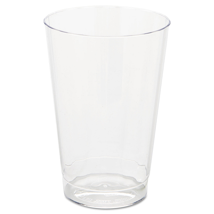 WNA Classic Crystal Plastic Tumblers, 12 oz, Clear, Fluted, Tall, 20 Pack, 12 Packs/Carton (CC12240)