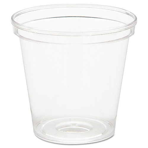 WNA Comet Plastic Portion/Shot Glass, 1 oz, Clear, 50/Pack, 50 Packs/Carton (P10)