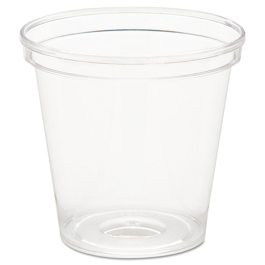 WNA Comet Plastic Portion/Shot Glass, 1 oz, Clear, 50/Pack, 50 Packs/Carton (P10)
