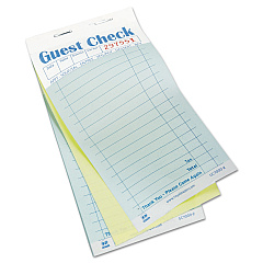 AmerCareRoyal Guest Check Book, Two-Part Carbonless, 3.6 x 6.7, 1/Page, 50/Book, 50 Books/Carton (GC70002)