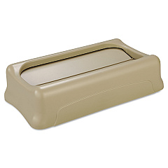 Rubbermaid Commercial Slim Jim Swing Lid, 11.38w x 20.5d x 5h, Beige (267360BEI)