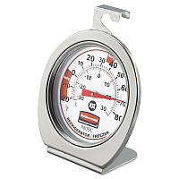 Rubbermaid Commercial Refrigerator/Freezer Monitoring Thermometer, -20F to 80F (R80DC)