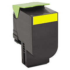 Lexmark 80C1XY0 Yellow Toner Cartridge