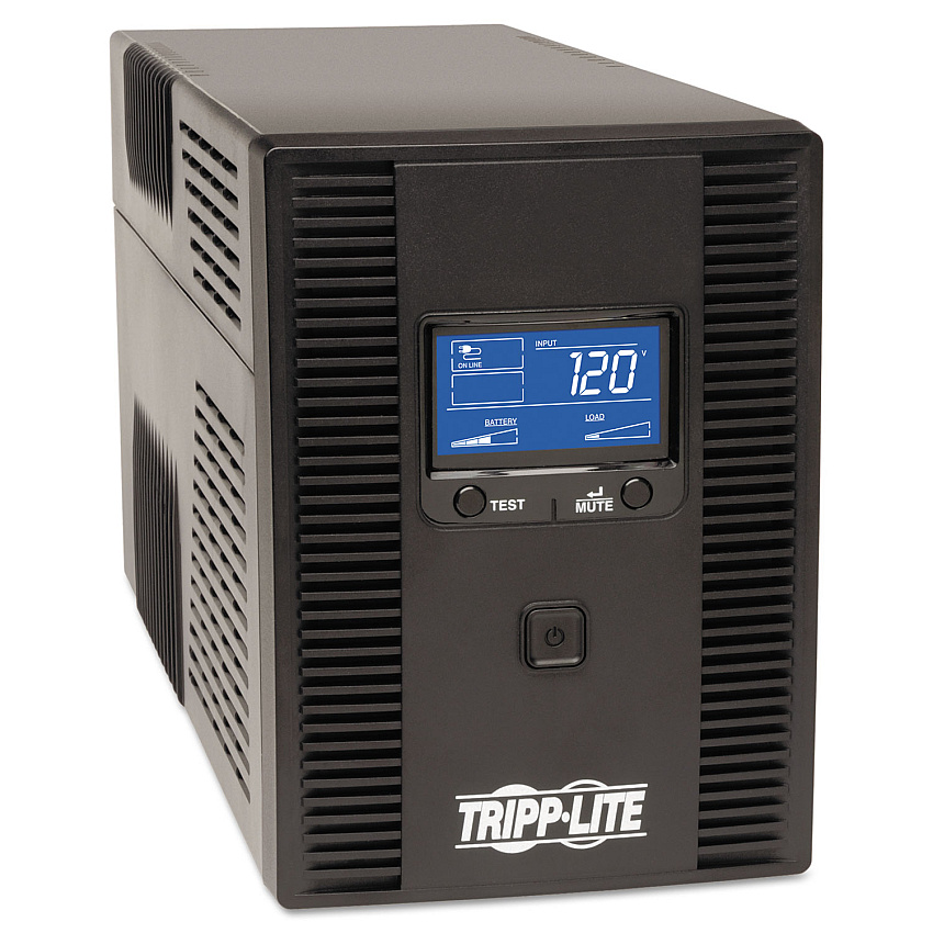 Tripp Lite SmartPro LCD Line-Interactive UPS AVR Tower, LCD, USB, 10 Outlets, 1500 VA, 650J (SMART1500LDT)