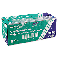 Reynolds Wrap PVC Food Wrap Film Roll in Easy Glide Cutter Box, 12" x 2,000 ft, Clear (910SC)