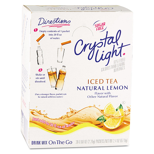 Crystal Light On the Go, Iced Tea, .16oz Packets, 30/Box (00757)