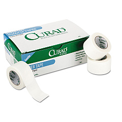 Curad Paper Adhesive Tape, 1" Core, 2" x 10 yds, White, 6/Pack (NON270002)