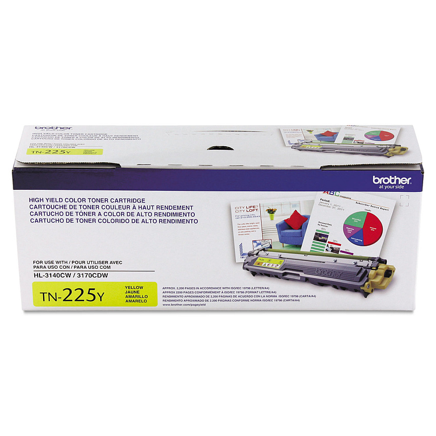Brother TN225Y Yellow Toner Cartridge