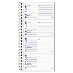 TOPS Petty Cash Receipt Book, Two-Part Carbonless, 5.5 x 11, 4/Page, 200 Forms (4109)