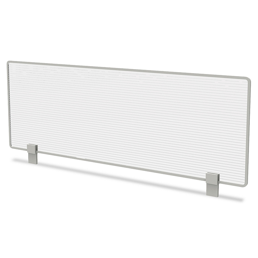 Linea Italia Trento Line Dividing Panel, Polycarbonate, 47.13w x 1.75d x 15.5h, Translucent (TR721)