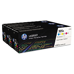 HP CF370AM Color Toner Cartridge Tri-Pack
