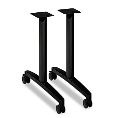 HON Huddle T-Leg Base for 24" and 30" Deep Table Tops, Black (MTLEG24CP)