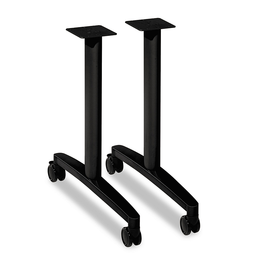 HON Huddle T-Leg Base for 24" and 30" Deep Table Tops, Black (MTLEG24CP)