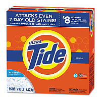 Tide HE Laundry Detergent, Original Scent, Powder, 95 oz Box, 3/Carton (84997)