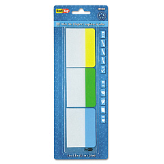 Redi-Tag Write-On Index Tabs, 1/5-Cut Tabs, Assorted Colors, 2" Wide, 30/Pack (31080)